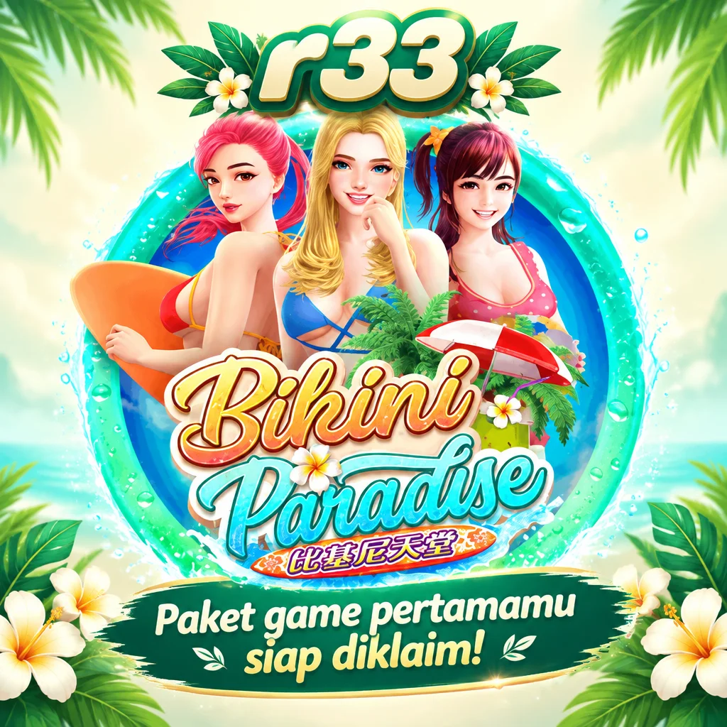 r33 · Bikini Paradise · Tampilan permainan